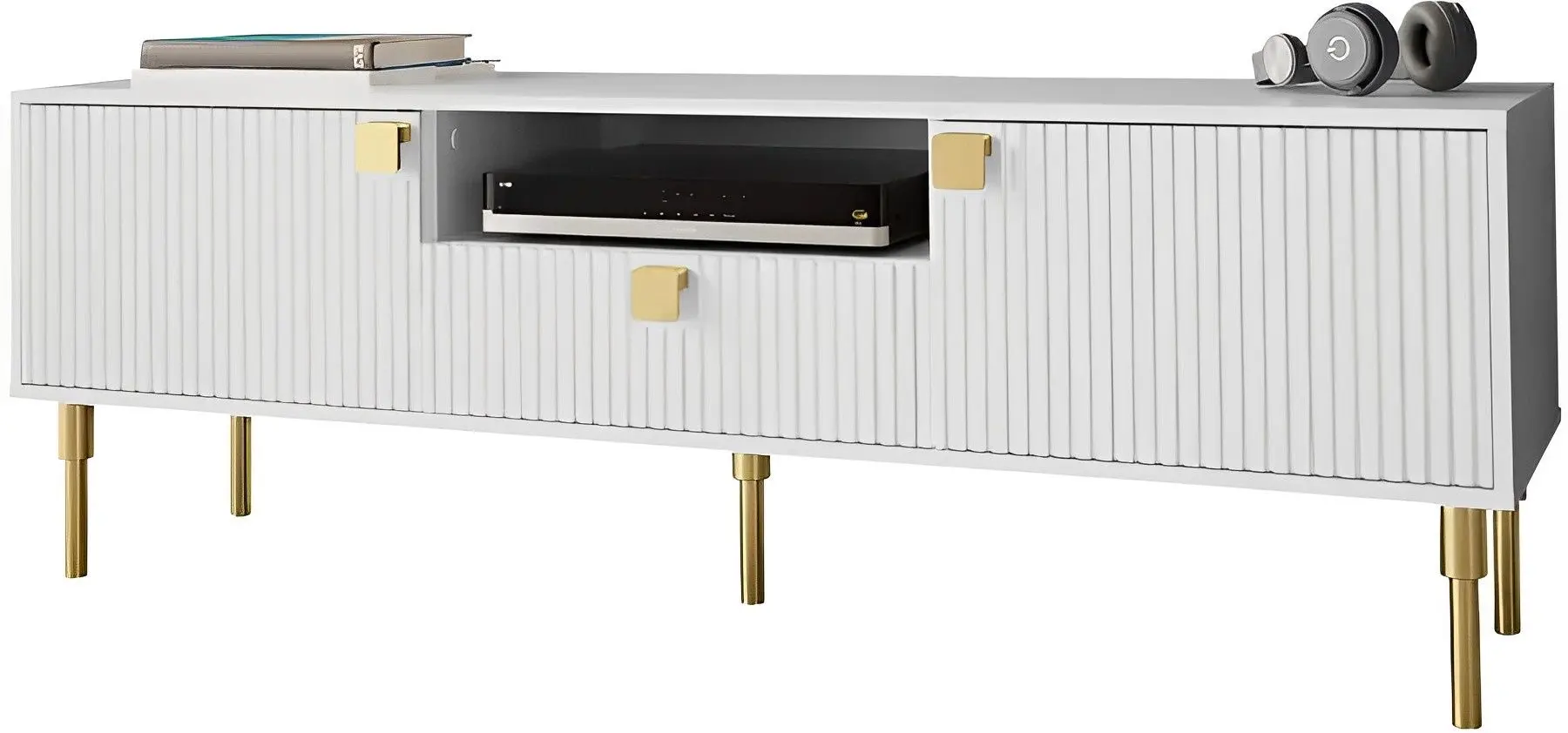 Тумба РТВ Mirjan24 Ajrano 02/Dorset 02 (White)