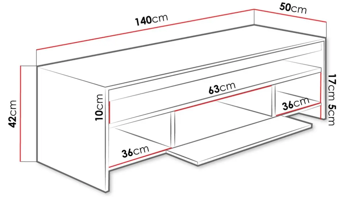 Тумба РТВ Mirjan24 Alagato/Tijon (Anthracite/Artisan Oak) - 4