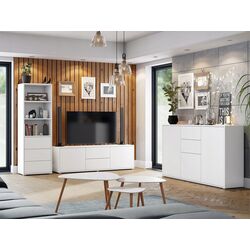 Тумба РТВ Mirjan24 Alekto/Gesita 2D2SZ AK09 (White) Thumb