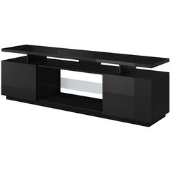 Tumba pentru TV Mirjan24 Aniceto/Eva (Black Gloss/Black) Thumb