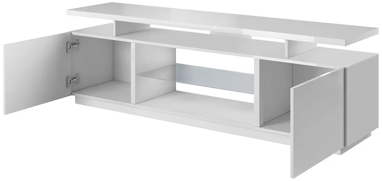 Tumba pentru TV Mirjan24 Aniceto/Eva (Black Gloss/Black) - 4