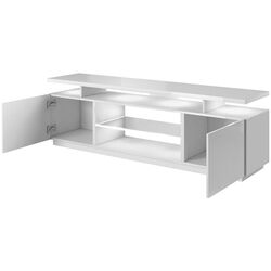 Тумба РТВ Mirjan24 Aniceto/Eva c LED подсветкой (Graphite/Graphite Gloss) Thumb