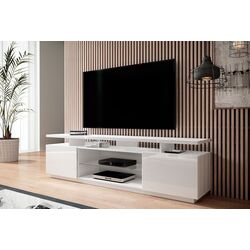 Тумба РТВ Mirjan24 Aniceto/Eva (White/White Gloss) Thumb