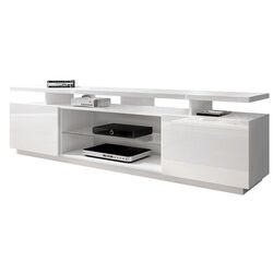 Тумба РТВ Mirjan24 Aniceto/Eva (White/White Gloss)