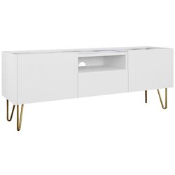 Tumba pentru TV Mirjan24 Animere ARTV144/Narine 144 (White/White Marble) Thumb