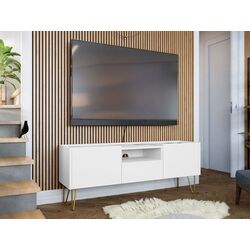 Tumba pentru TV Mirjan24 Animere ARTV144/Narine 144 (White/White Marble)