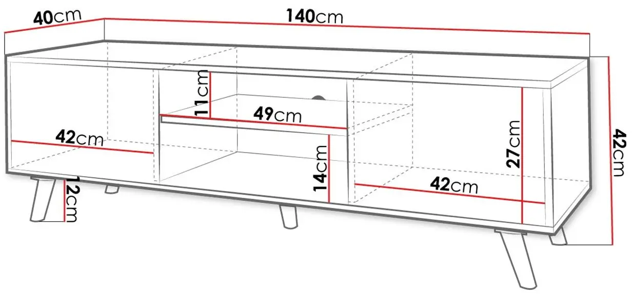 Тумба РТВ Mirjan24 Asporiz 02/Apollo (White) - 2