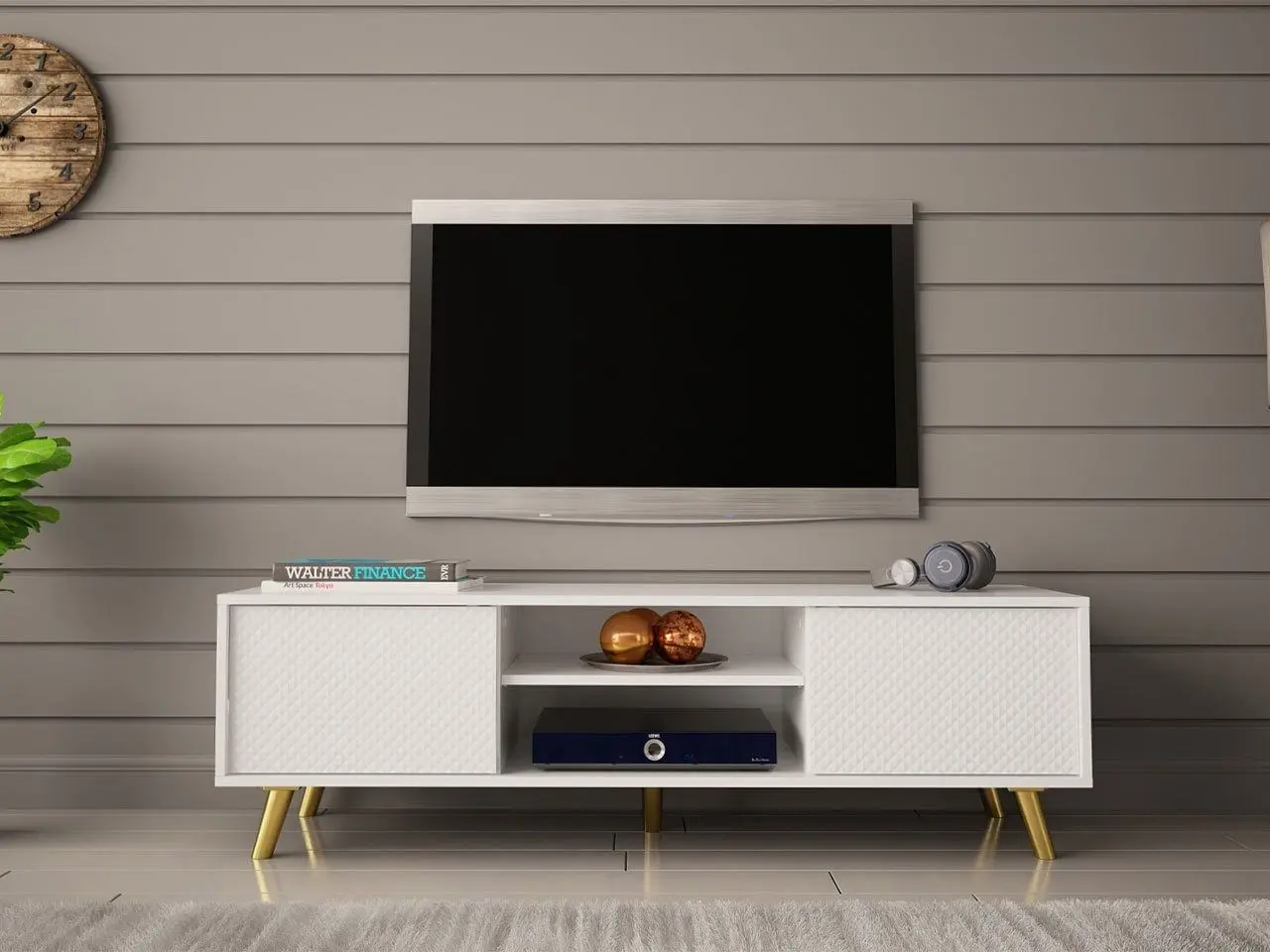 Тумба РТВ Mirjan24 Asporiz 02/Apollo (White) - 5