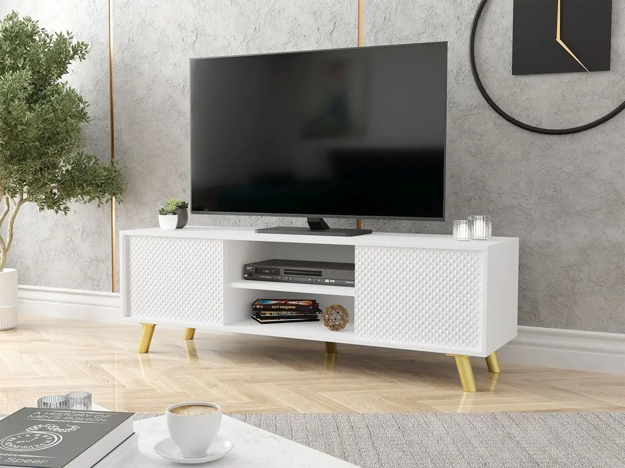 Тумба РТВ Mirjan24 Asporiz 02/Apollo (White) - 6