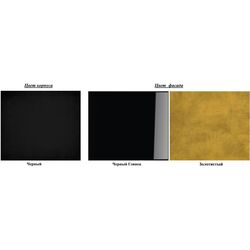 Тумба РТВ Mirjan24 Bariput 03/Mercado (Black Gloss/Black/Gold) Thumb
