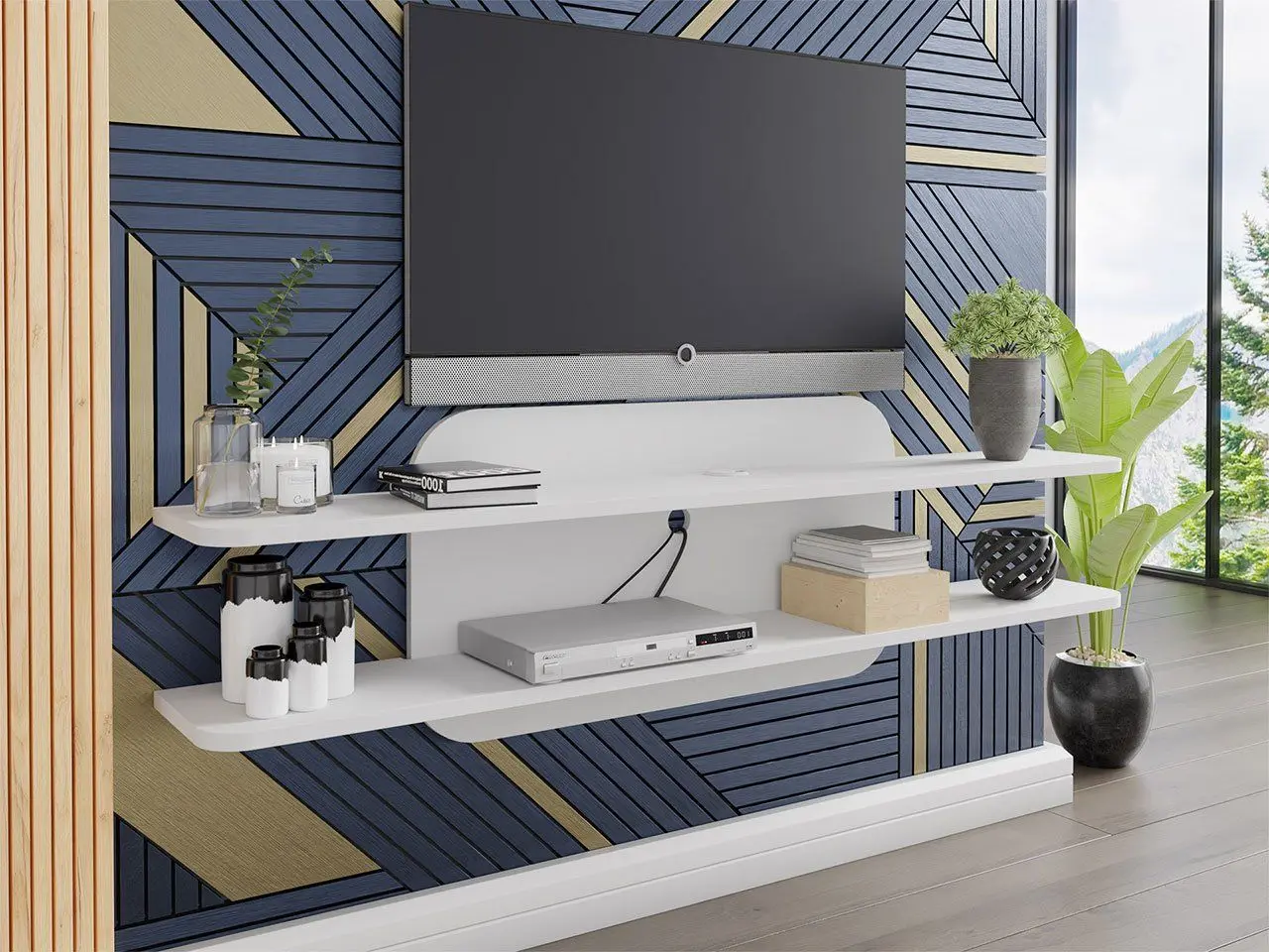 Tumba pentru TV Mirjan24 Boloca/Gaparo (White) - 2