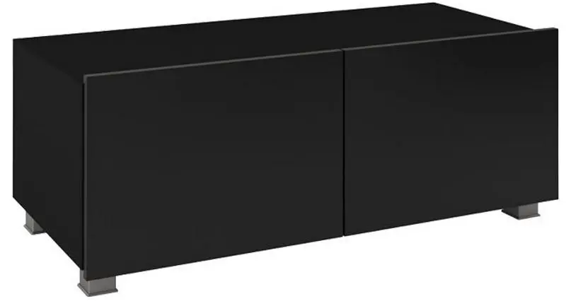 Тумба РТВ Mirjan24 Bralani/Calabrini C3 100 (Black/Black Gloss)