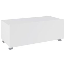 Тумба РТВ Mirjan24 Bralani/Calabrini C3 100 (White/White Gloss)