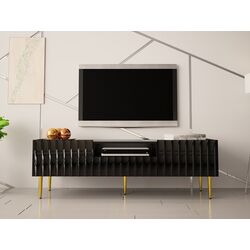Tumba pentru TV Mirjan24 Brimono/Arcos 160 (Black/Black Gloss) Thumb