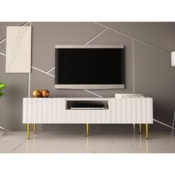 Тумба РТВ Mirjan24 Brimono/Arcos 160 (White/White Gloss) Thumb