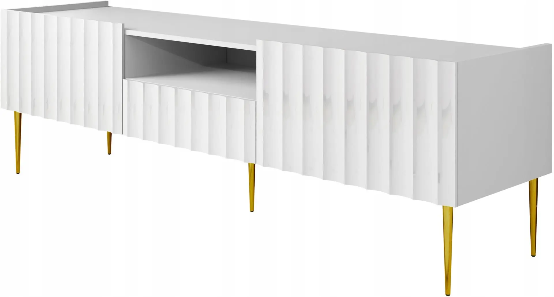 Тумба РТВ Mirjan24 Brimono/Arcos 160 (White/White Gloss)