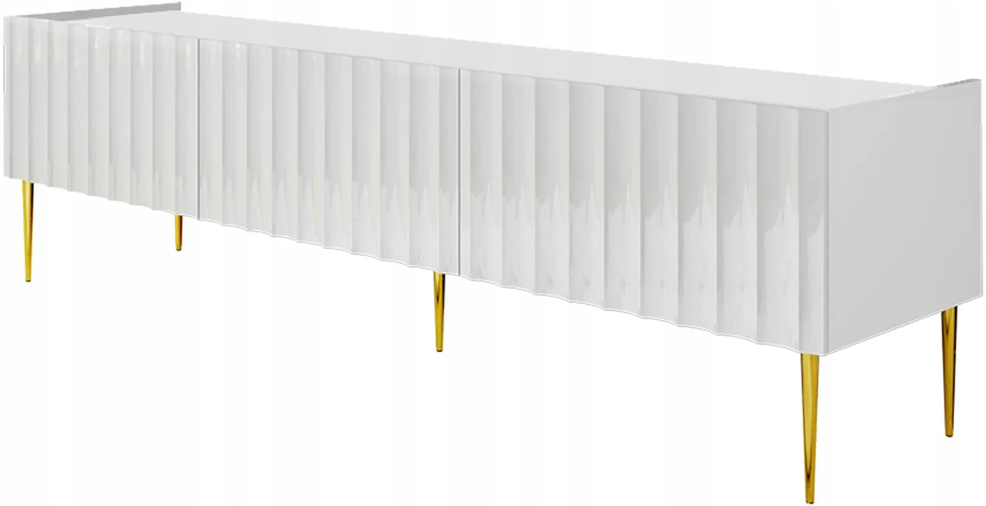 Tumba pentru TV Mirjan24 Brimono/Arcos 180 (White/White Gloss)