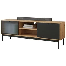 Тумба РТВ Mirjan24 Brulpin/Bartise 2K1P (Artisan Oak/Black) Thumb