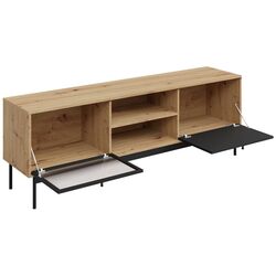 Тумба РТВ Mirjan24 Brulpin/Bartise 2K1P (Artisan Oak/Black) Thumb