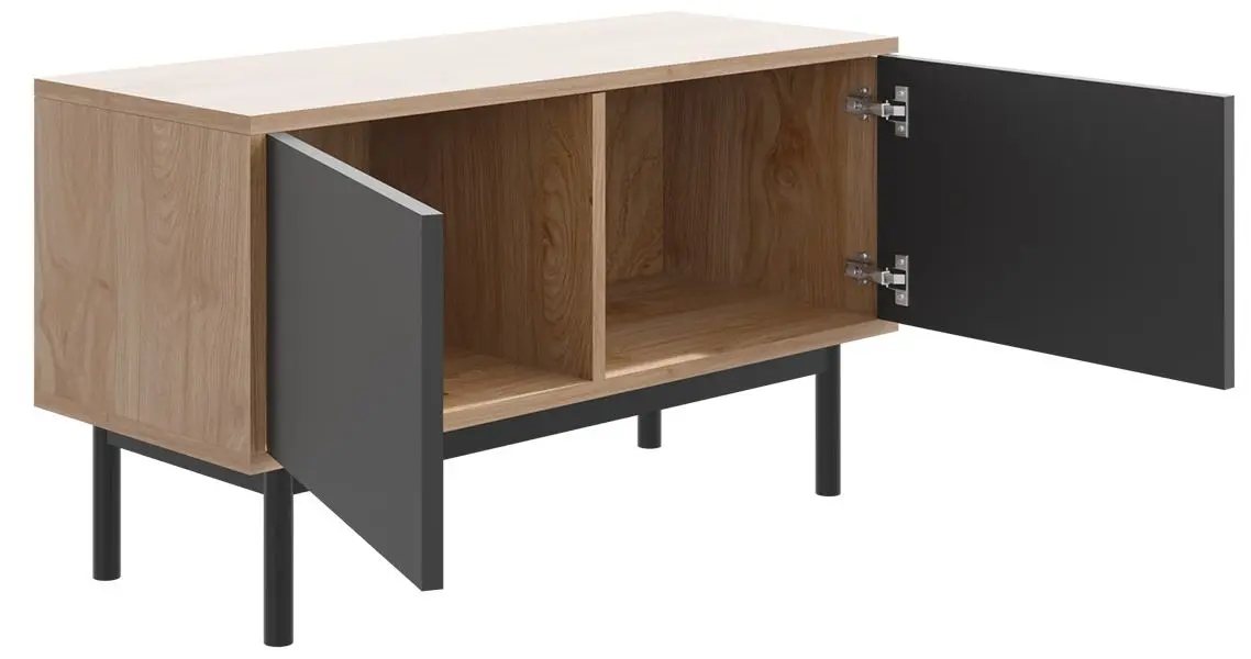 Тумба РТВ Mirjan24 Bruno/Basic 104 (Jackson Hickory/Graphite) - 2