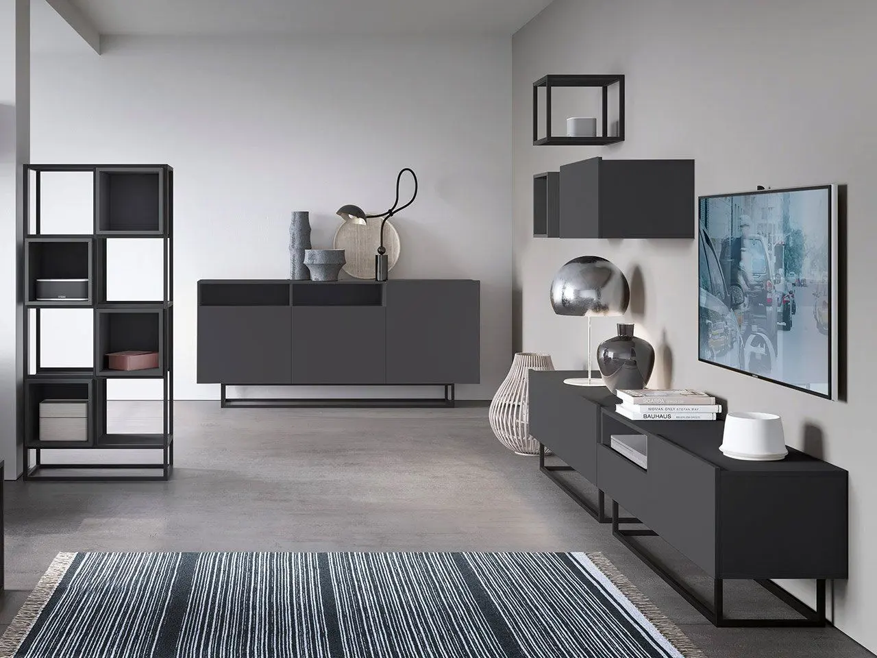 Тумба РТВ Mirjan24 Claude/Enjoy SZ120 (Graphite)