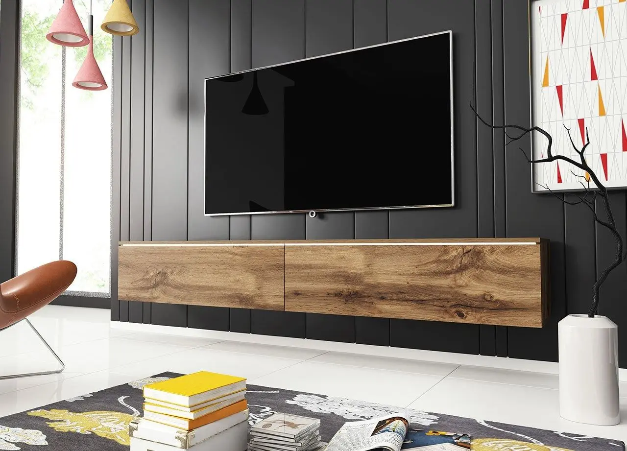 Tumba pentru TV Mirjan24 Dlone/Cabinet D 180 (Wotan Oak) - 2