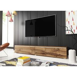 Tumba pentru TV Mirjan24 Dlone/Cabinet D cu iluminare LED 180 (Wotan Oak) Thumb