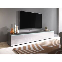 Тумба РТВ Mirjan24 Dlone/D 180 c LED подсветкой (White Gloss/Matera) Thumb