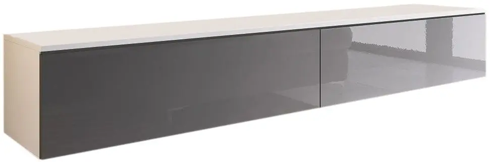 Тумба РТВ Mirjan24 Dlone/D 180 (Gray Gloss/White) - 3