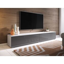 Тумба РТВ Mirjan24 Dlone/D 180 (Gray Gloss/White) Thumb