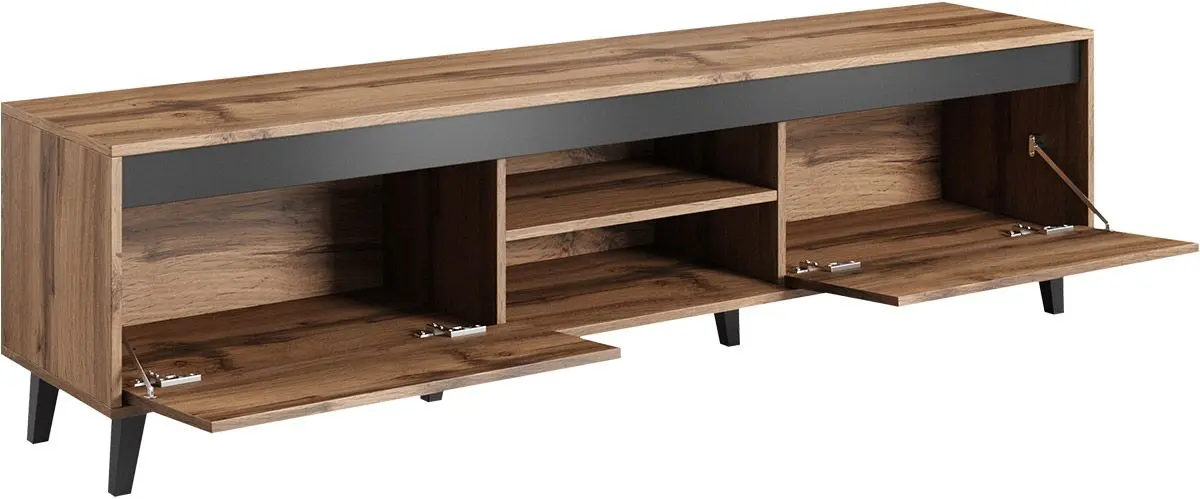 Tumba pentru TV Mirjan24 Elsie/Nord II (Wotan Oak/Anthracite)