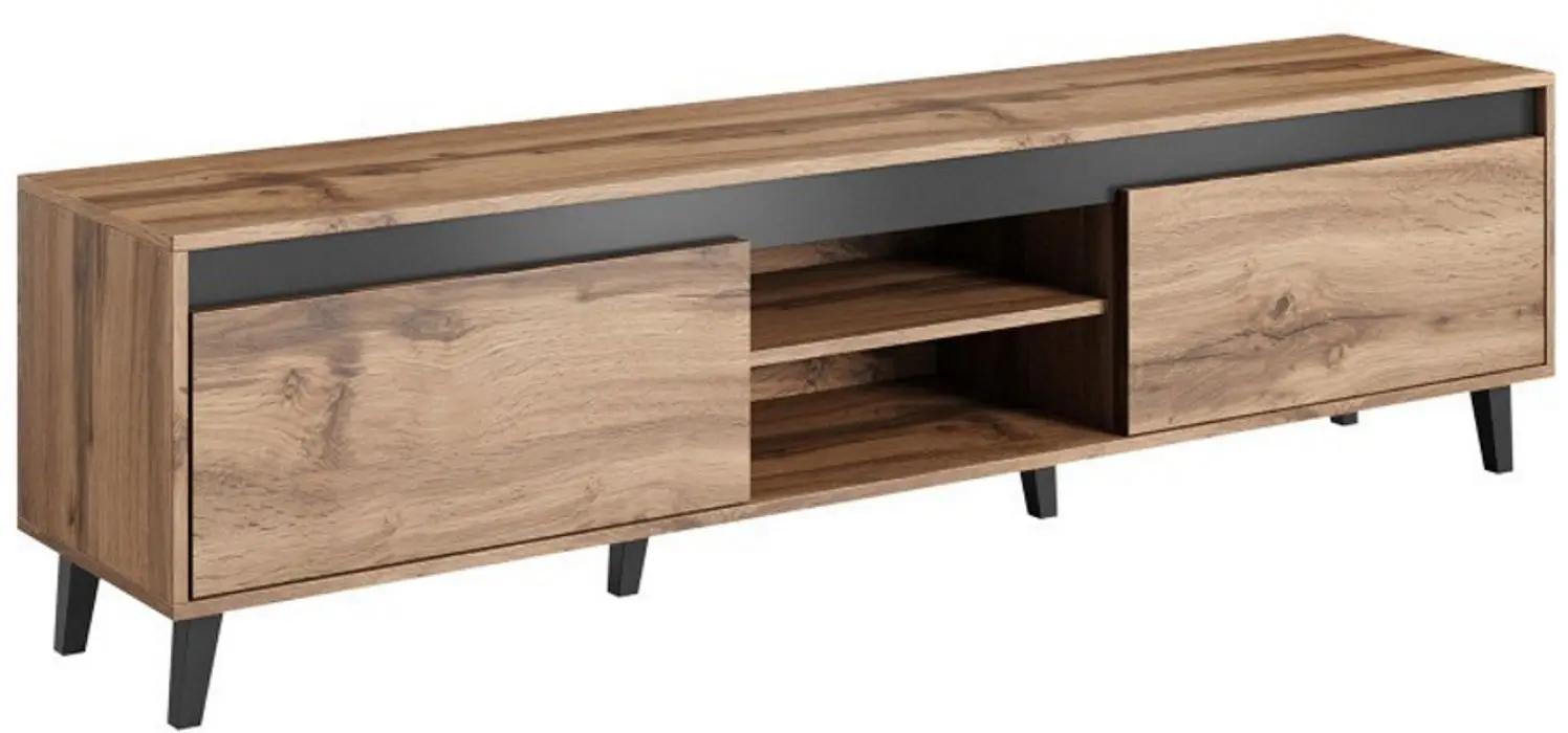 Tumba pentru TV Mirjan24 Elsie/Nord II (Wotan Oak/Anthracite)