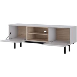 Tumba pentru TV Mirjan24 Francisco/Inox 150 (Gray/Jackson Hickory) Thumb