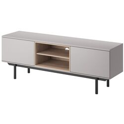 Tumba pentru TV Mirjan24 Francisco/Inox 150 (Gray/Jackson Hickory)