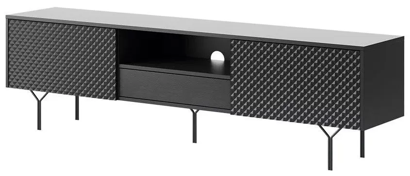 Тумба РТВ Mirjan24 Frelton FERTV180/Raven (Black Graphite) - 4