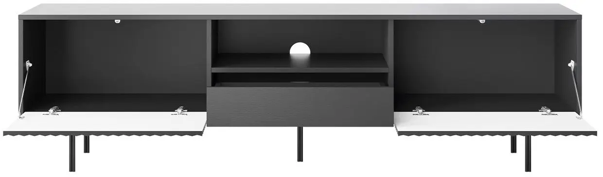 Тумба РТВ Mirjan24 Frelton FERTV180/Raven (Black Graphite) - 5