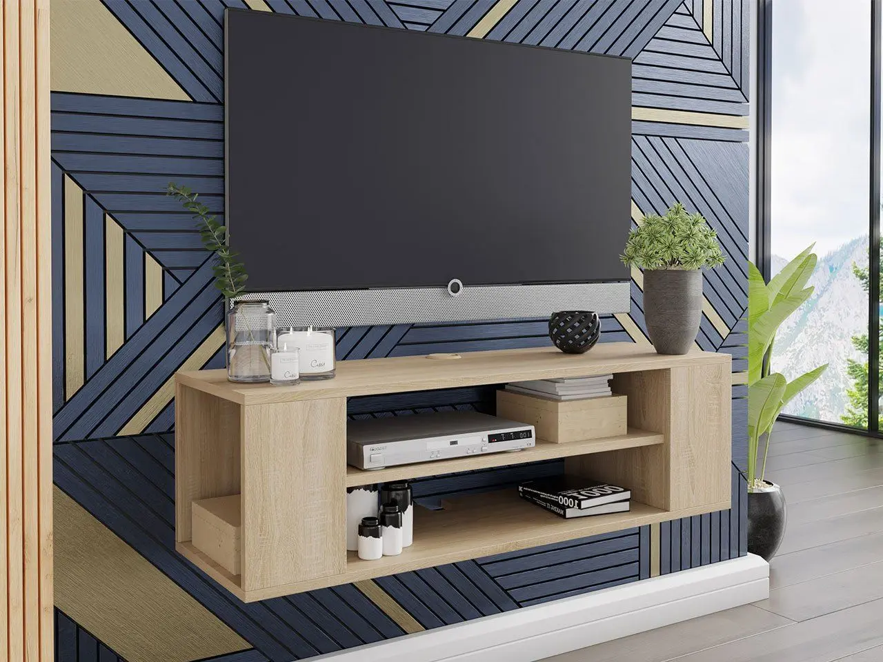 Тумба РТВ Mirjan24 Fusbo/Tezor (Sonoma Oak) - 2
