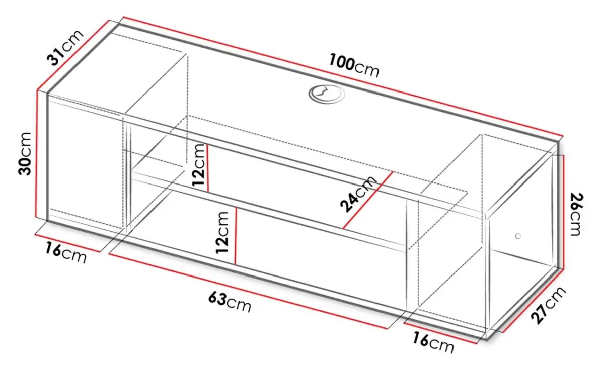 Тумба РТВ Mirjan24 Fusbo/Tezor (Sonoma Oak) - 4