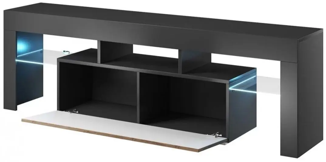 Тумба РТВ Mirjan24 Gordo/Toro 138 LED (White/White Gloss) - 3