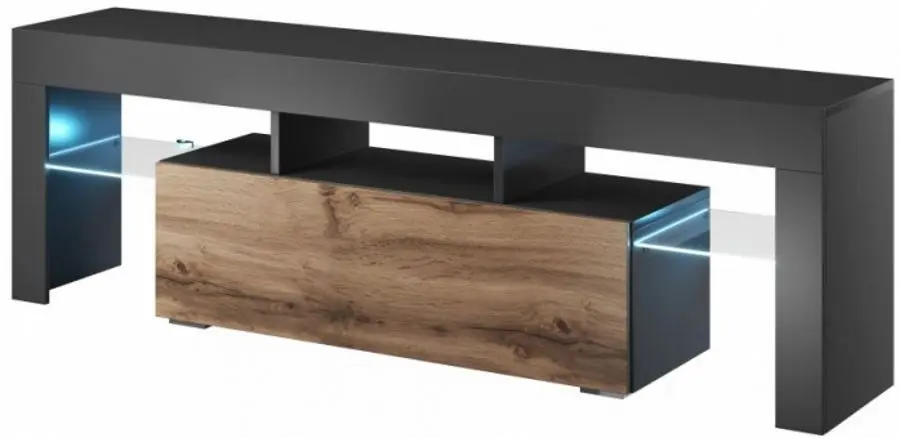 Тумба РТВ Mirjan24 Gordo/Toro 138 LED (Wotan Oak/Anthracite)