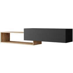 Тумба РТВ Mirjan24 Karisom/Soniro (Wotan Oak/Black)