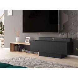 Tumba pentru TV Mirjan24 Karisom/Soniro (Wotan Oak/Black) Thumb