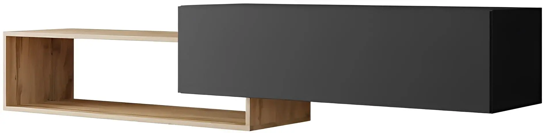 Tumba pentru TV Mirjan24 Karisom/Soniro (Wotan Oak/Black)