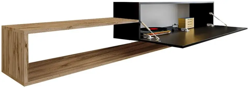 Тумба РТВ Mirjan24 Karisom/Soniro (Wotan Oak/White) - 3