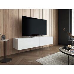 Tumba pentru TV Mirjan24 Koda/Slide 150 (White Gloss/White) Thumb