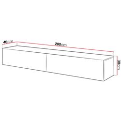 Tumba pentru TV Mirjan24 Koda/Slide 200 (White/White Gloss) Thumb