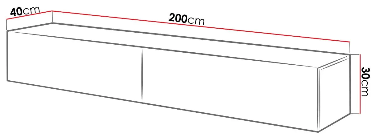 Tumba pentru TV Mirjan24 Koda/Slide 200 (White/White Gloss) - 3