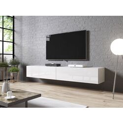 Tumba pentru TV Mirjan24 Koda/Slide 200 (White/White Gloss) Thumb