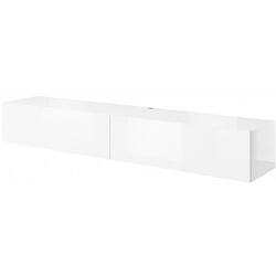 Tumba pentru TV Mirjan24 Koda/Slide 200 (White/White Gloss)