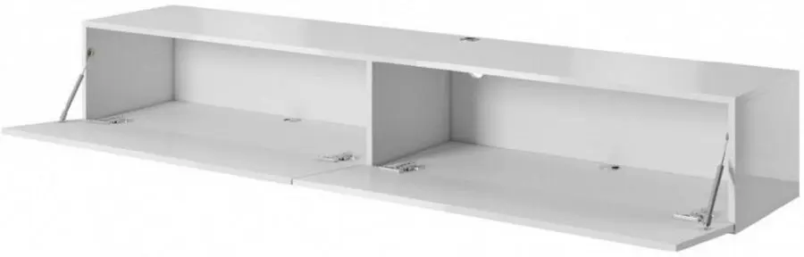 Tumba pentru TV Mirjan24 Koda/Slide 200 (White/White Gloss) - 2